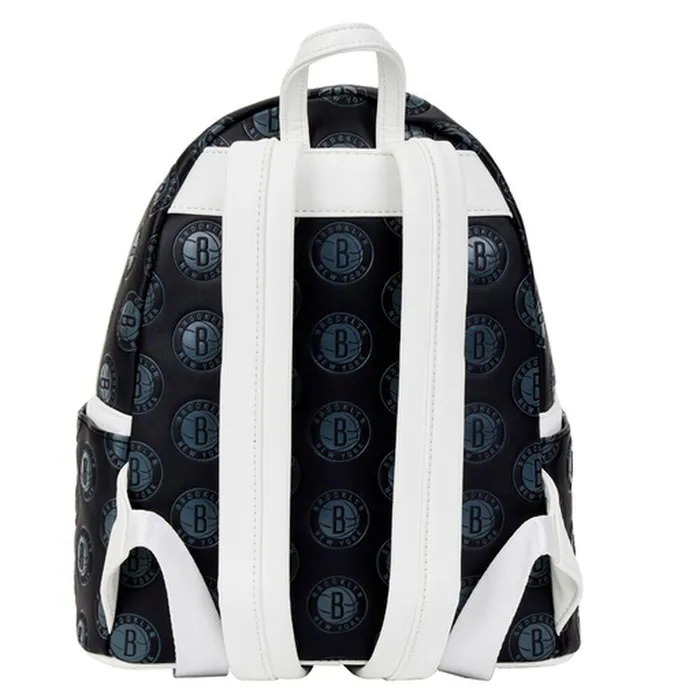 Loungefly Bags and Wallets Unisex NBA Brooklyn Nets Logo Mini Backpack