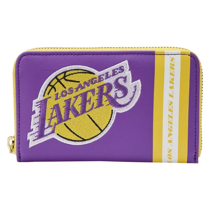 Loungefly Bags and Wallets Unisex NBA Los Angeles Lakers Patch Icons Zip Around Wallet