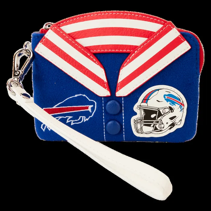 Loungefly Bags and Wallets Unisex NFL Buffalo Bills Varsity Wristlet Wallet