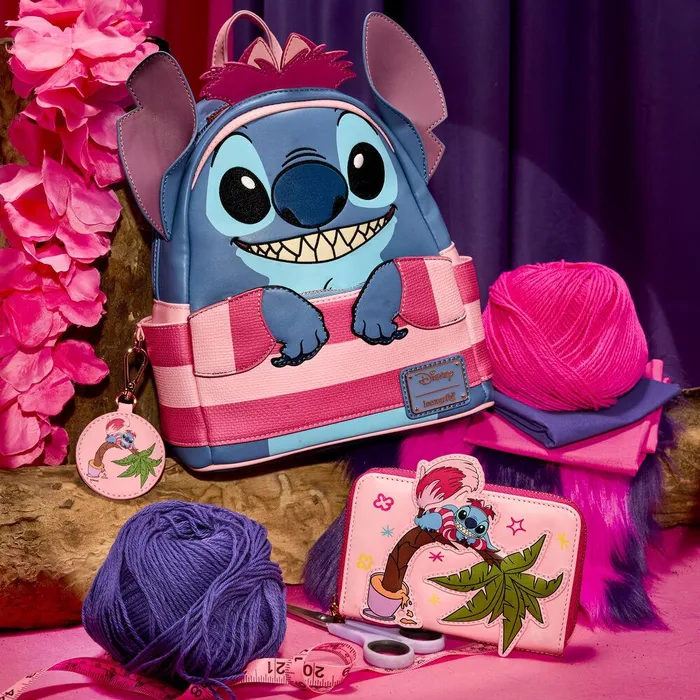 Loungefly Bags and Wallets Unisex Stitch In Cheshire Cat Costume Exclusive Zip Around Wallet
