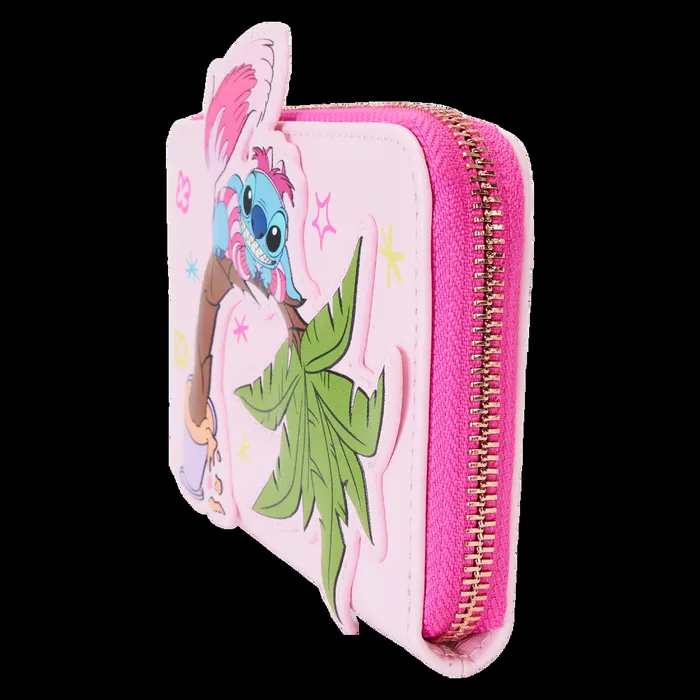 Loungefly Bags and Wallets Unisex Stitch In Cheshire Cat Costume Exclusive Zip Around Wallet