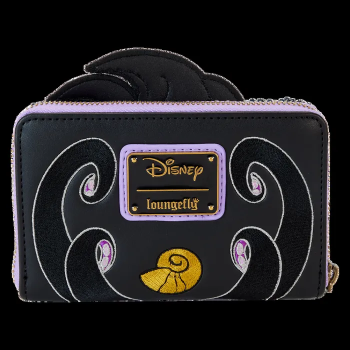 Loungefly Bags and Wallets Unisex The Little Mermaid 35th Anniversary Exclusive Ursula Sequin Cosplay Zip Around Wallet
