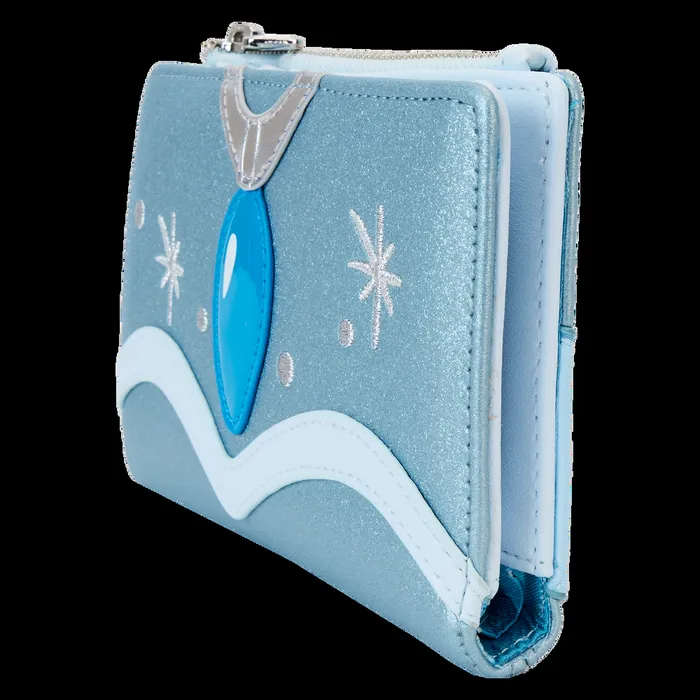 Loungefly Bags and Wallets Unisex The Princess And The Frog Tiana Blue Gown Glitter Cosplay Flap Wallet