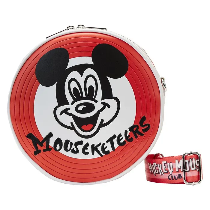 Loungefly Crossbody Bags Unisex Disney100 Mickey Mouseketeers Crossbody Bag With Ear Holder Loungefly Crossbody Bags Unisex Disney100 Mickey Mouseketeers Crossbody Bag With Ear Holder