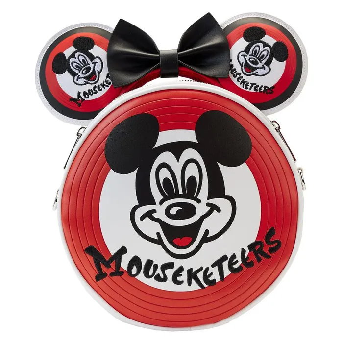 Loungefly Crossbody Bags Unisex Disney100 Mickey Mouseketeers Crossbody Bag With Ear Holder