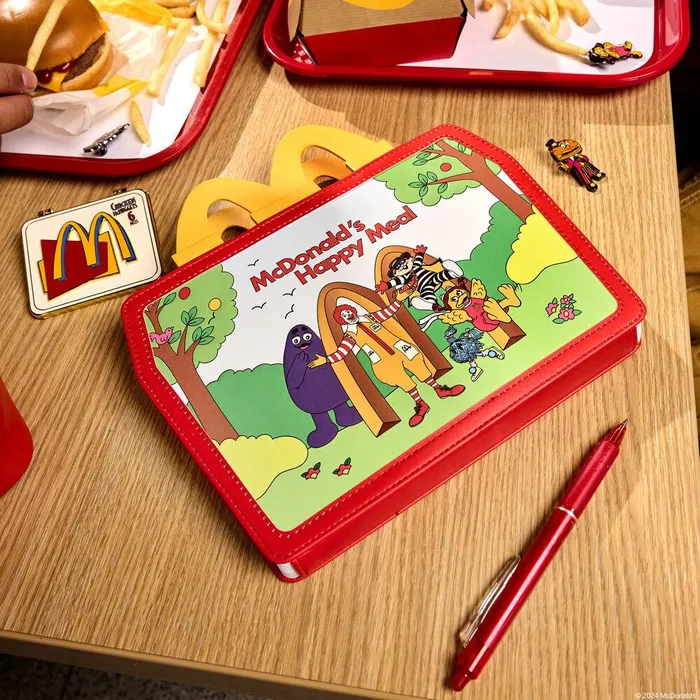 Loungefly Small Accessories Unisex McDonald039s Vintage Happy Meal Lunchbox Stationery Journal Loungefly Small Accessories Unisex McDonald039s Vintage Happy Meal Lunchbox Stationery Journal