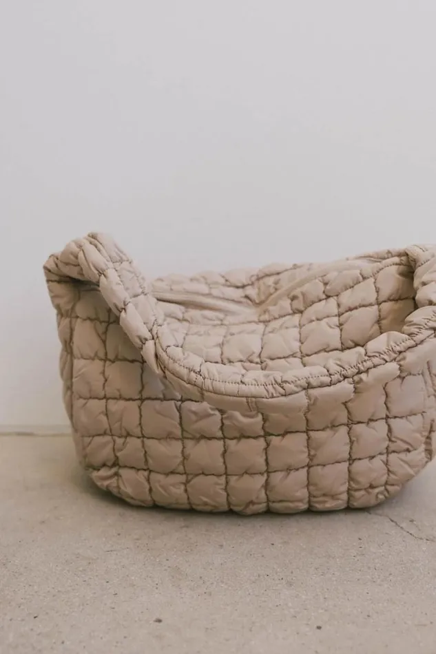 Loungewear Women Bohme Nora Quilted Tote Bag In Beige Beige