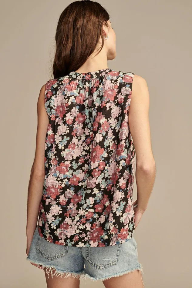 Lucky Brand All Tops Sleeveless Popover Shirt Black Multi 8211 Women