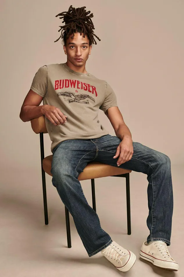 Lucky Brand Graphic Tees Budweiser Eagle Bungee Cord 8211 Men