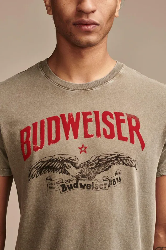 Lucky Brand Graphic Tees Budweiser Eagle Bungee Cord 8211 Men
