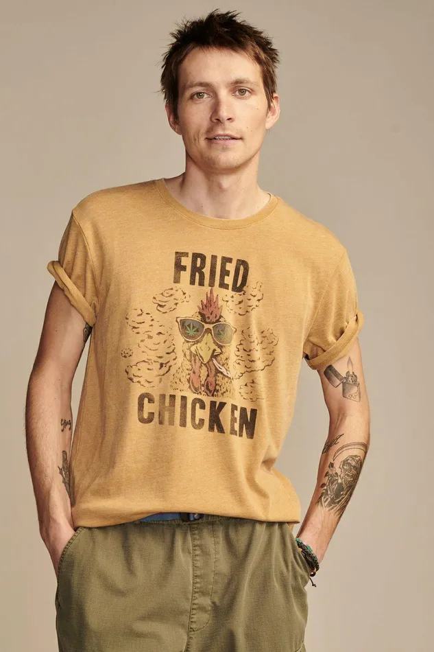 Lucky Brand Graphic Tees Fried Chicken Cumin 8211 Men