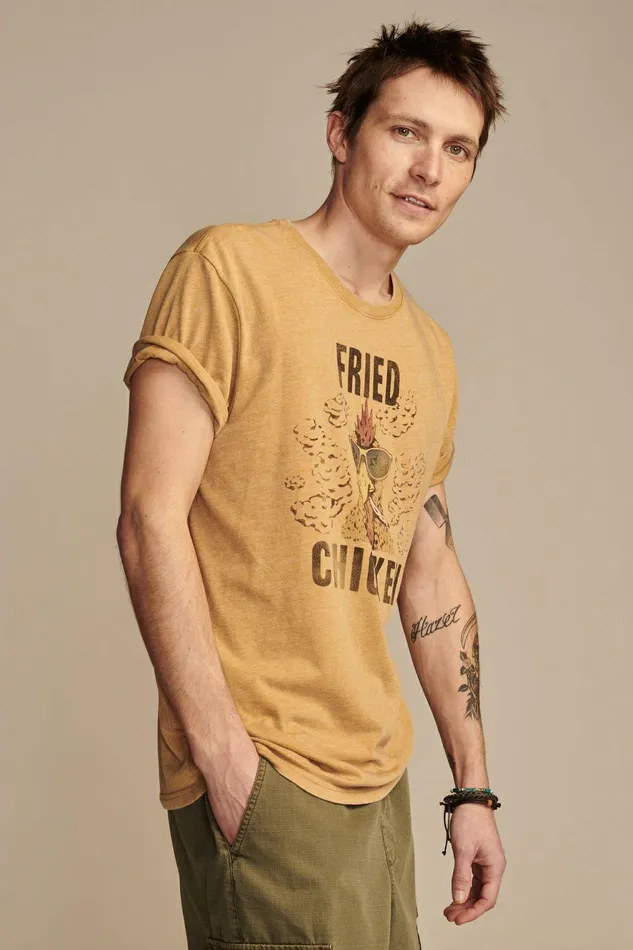Lucky Brand Graphic Tees Fried Chicken Cumin 8211 Men