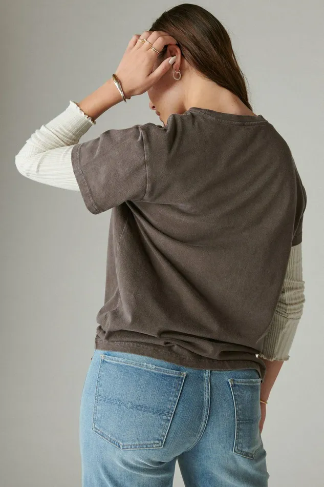 Lucky Brand Graphic Tees Lucky Celestial Frame Shale 8211 Women