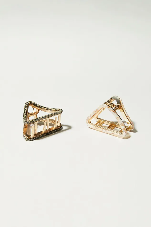 Lucky Brand Hair Accessories Triangle Claw Set Multi 8211 Women