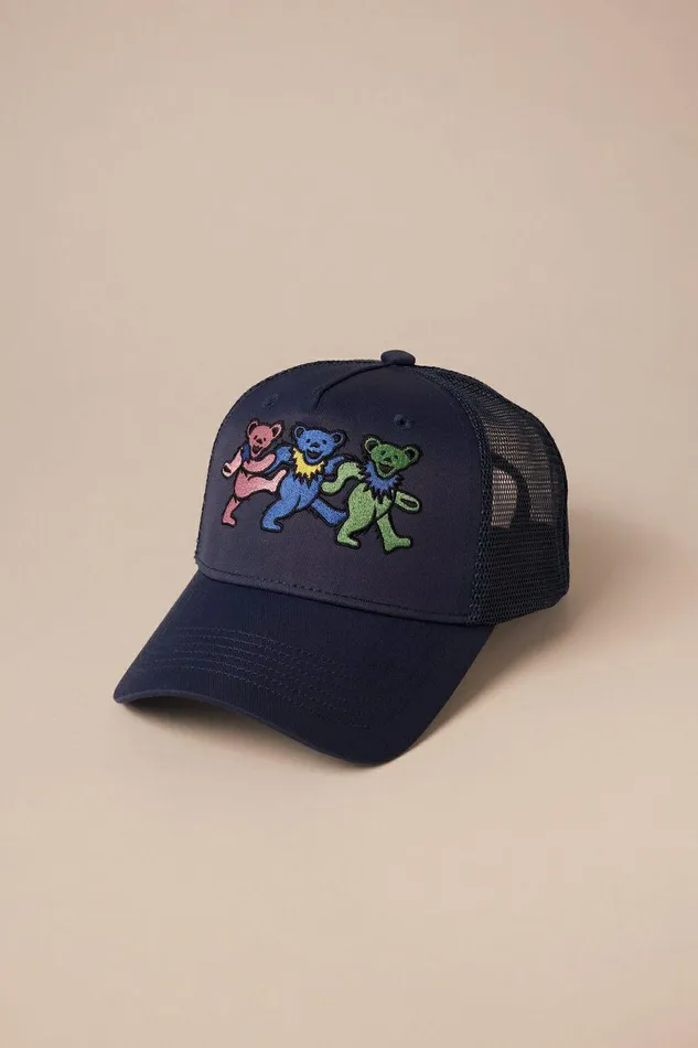 Lucky Brand Hats Grateful Dead 3 Bears Navy 8211 Women