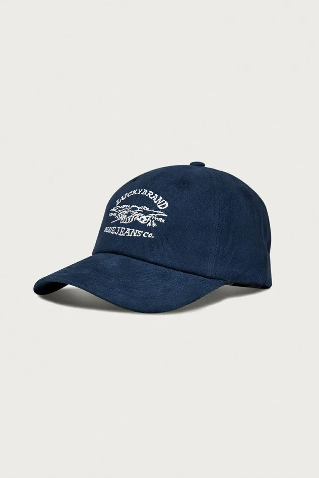 Lucky Brand Hats Lucky Blue Jeans Co Emb Dad Hat Dark Blue 8211 WomenMen