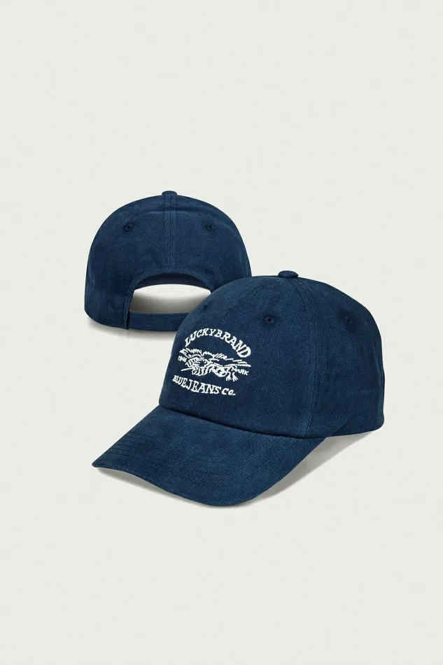 Lucky Brand Hats Lucky Blue Jeans Co Emb Dad Hat Dark Blue 8211 WomenMen