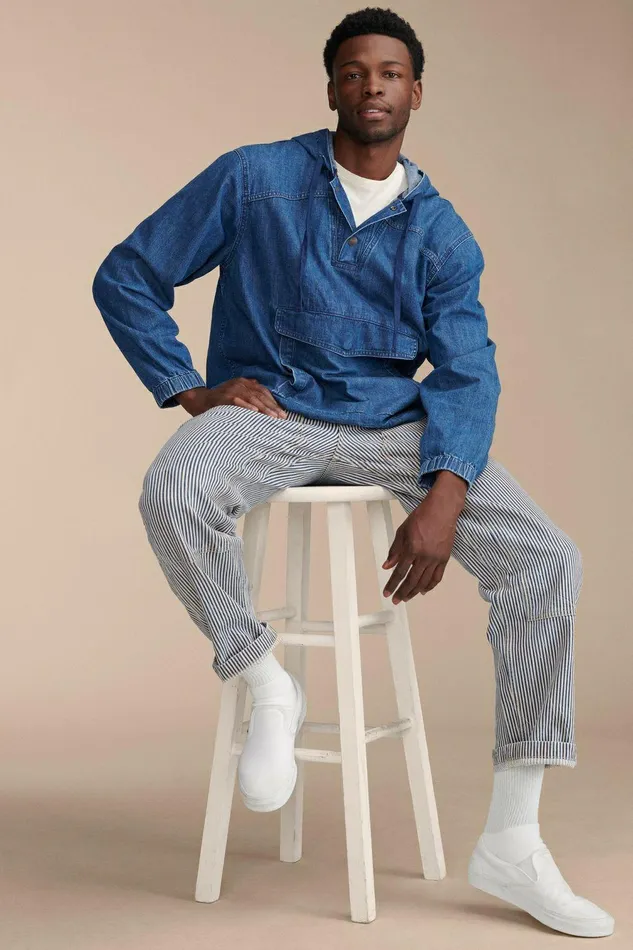 Lucky Brand Jackets and Outerwear Denim Pop Over Jacket Stillwell 8211 Men
