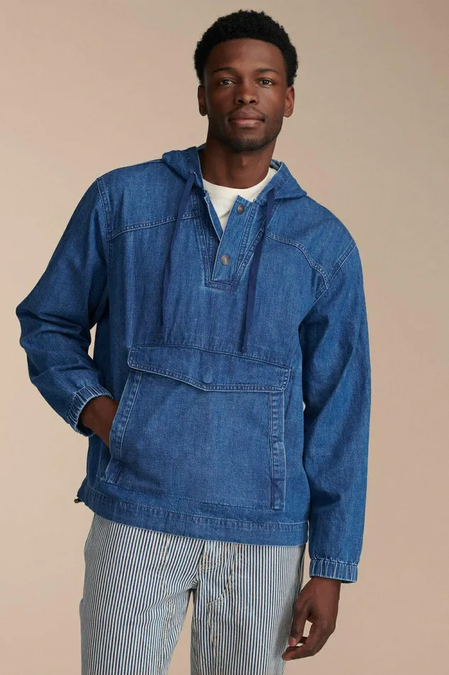 Lucky Brand Jackets and Outerwear Denim Pop Over Jacket Stillwell 8211 Men