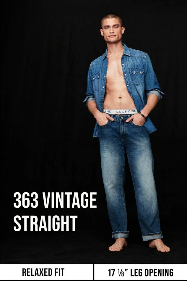 Lucky Brand Jeans 363 Straight Sateen Stretch Jean Sage Shadow 8211 Men