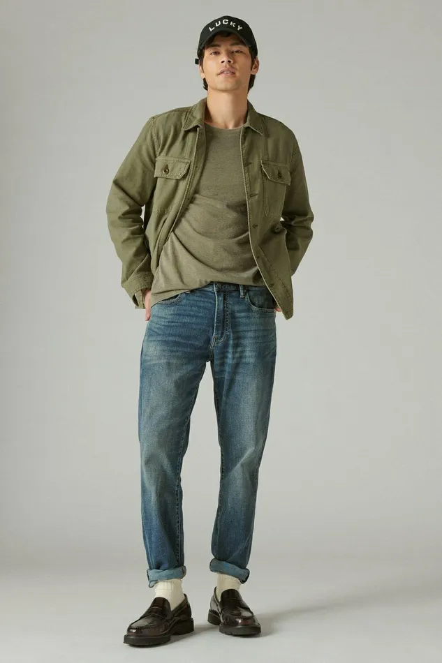 Lucky Brand Jeans 410 Athletic Straight Coolmax Stretch Jean Mcarthur 8211 Men