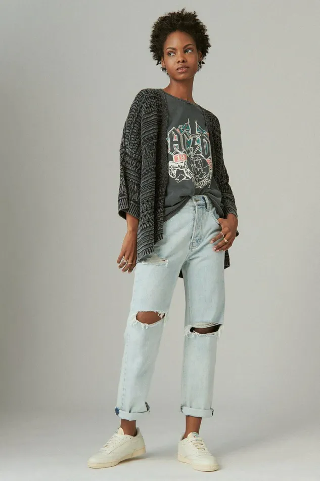 Lucky Brand Jeans 90s Loose Crop A List Dest 8211 Women