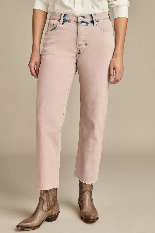 Lucky Brand Jeans 90s Loose Crop Better In Pink Wash 8211 Women