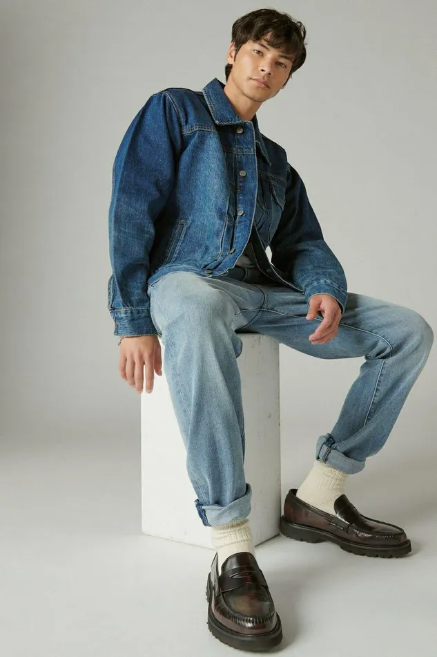 Lucky Brand Jeans Easy Rider Boot Premium Coolmax Stretch Jean Polaris 8211 Men