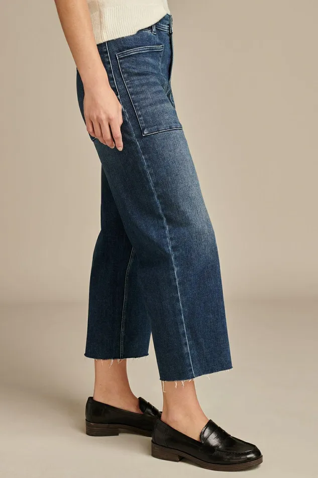 Lucky Brand Jeans Lucky Legend Crop Patch Pocket Wide Leg Trail Mix 8211 Women