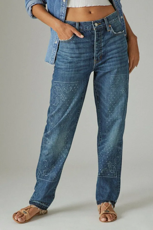 Lucky Brand Jeans Lucky Legend Paisley High Rise Drew Mom Aries 8211 Women