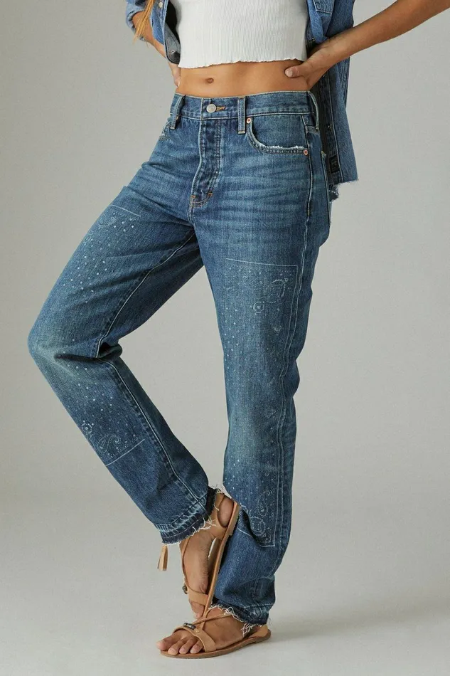 Lucky Brand Jeans Lucky Legend Paisley High Rise Drew Mom Aries 8211 Women