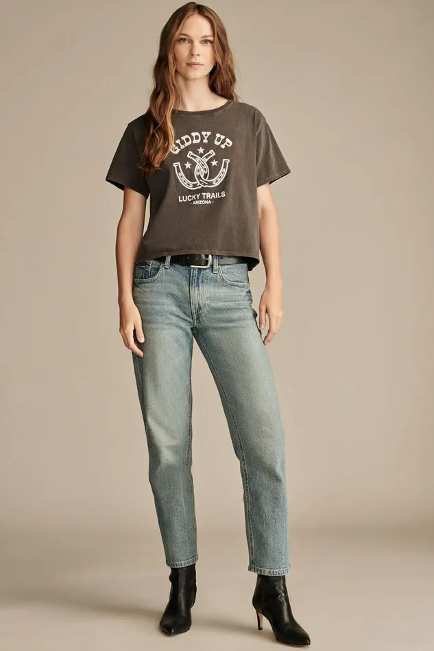 Lucky Brand Jeans Mid Rise Boy Laurel Canyon Wash 8211 Women