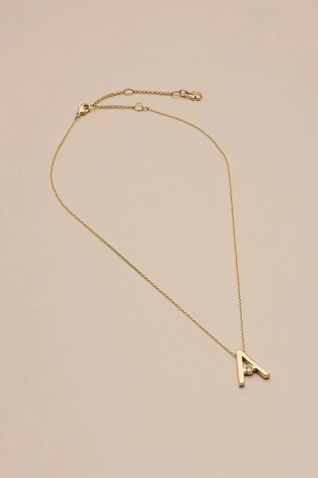 Lucky Brand Jewelry A Alphabet City Necklace Gold 8211 Women