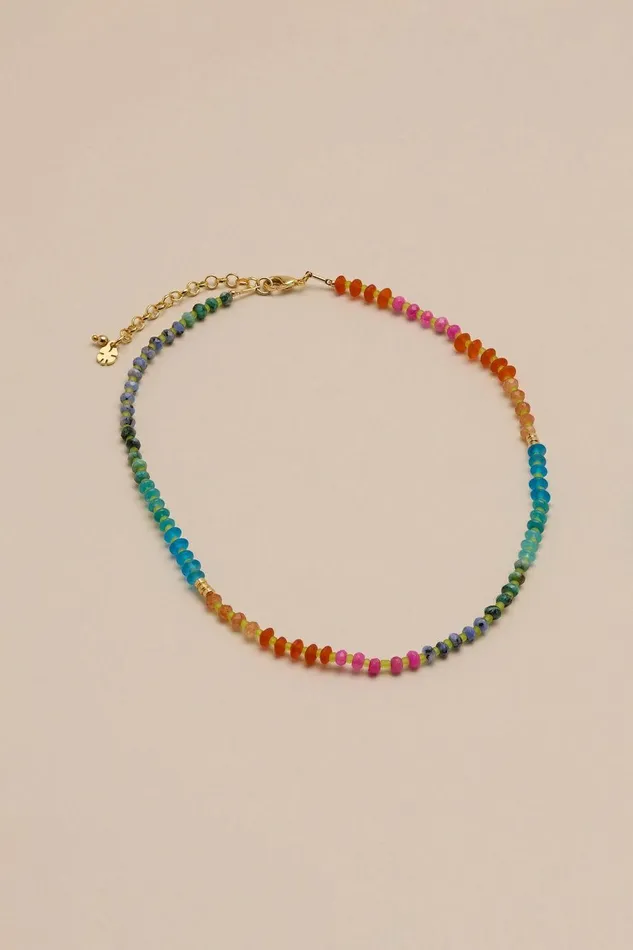 Lucky Brand Jewelry Beaded Stretch Necklace Gold 8211 Women