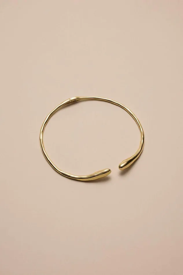 Lucky Brand Jewelry Hammered Collar Necklace Gold 8211 Women
