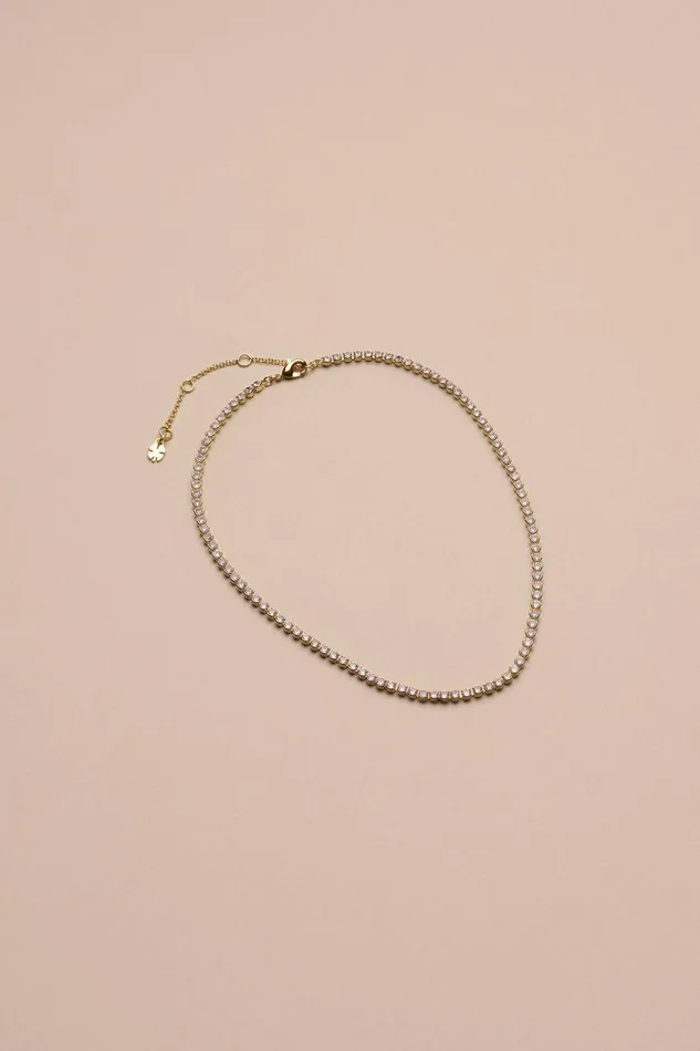 Lucky Brand Jewelry Tennis Necklace Gold 8211 Women