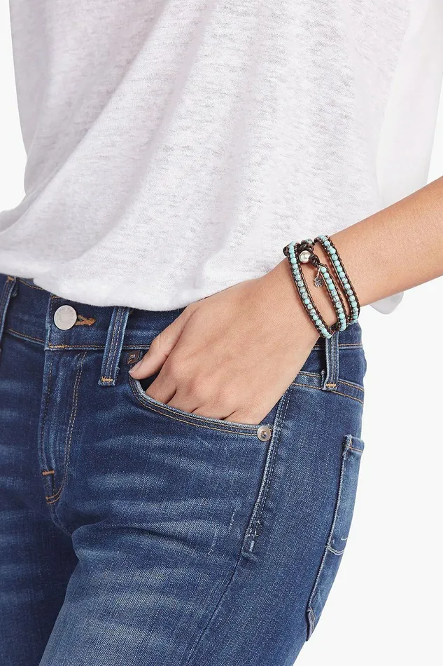 Lucky Brand Jewelry Turquoise Wrap Bracelet Medium Light Blue 8211 Women