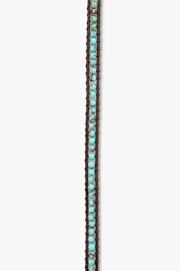 Lucky Brand Jewelry Turquoise Wrap Bracelet Medium Light Blue 8211 Women