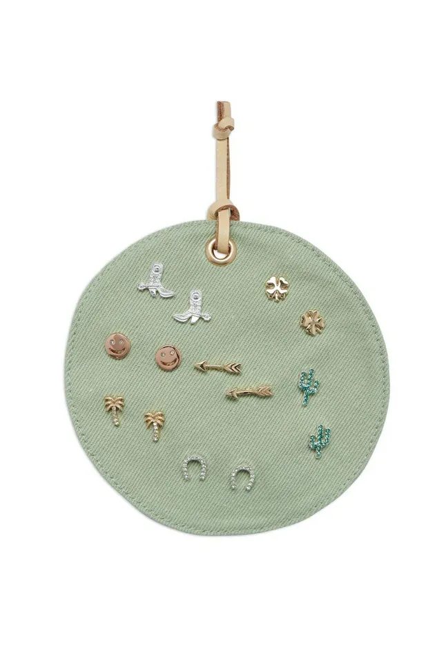 Lucky Brand Jewelry Washed Denim Western Stud Set Two Tone 8211 Women