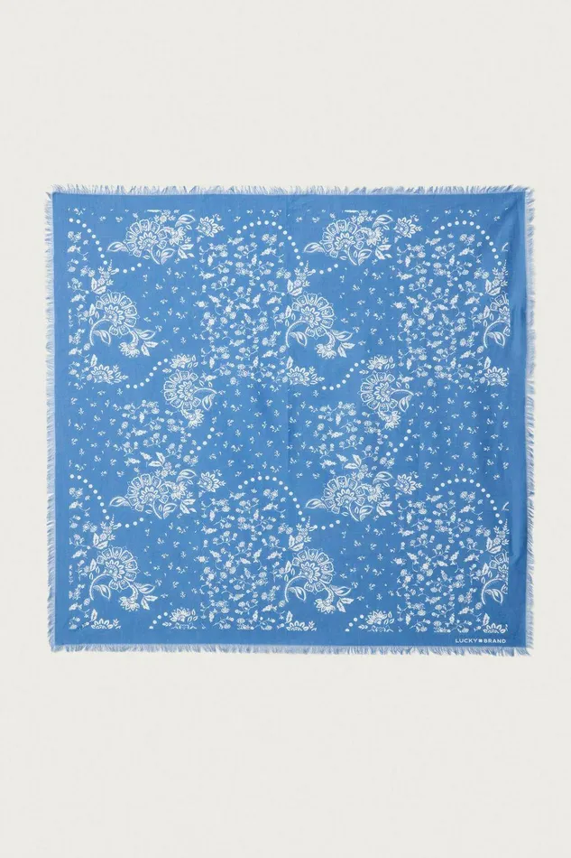 Lucky Brand Scarves and Bandanas Classic Bandana Open Overflow 8211 WomenMen