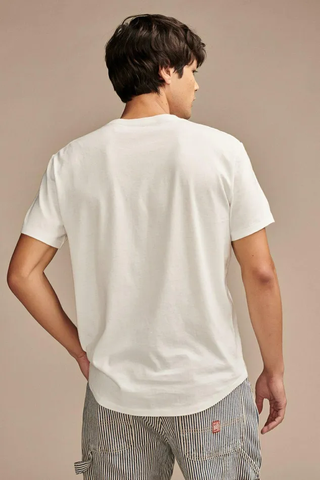 Lucky Brand Shirts and Tops Supima Short Sleeve Crew Bright White 8211 Men