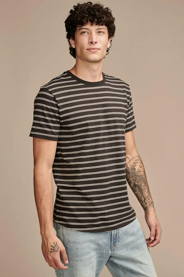 Lucky Brand Shirts and Tops Supima Stripe Crewneck Multi 8211 Men