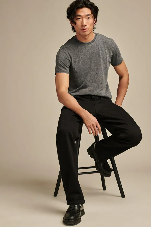 Lucky Brand Shirts and Tops Venice Burnout Crew Neck Tee Jet Black 8211 Men