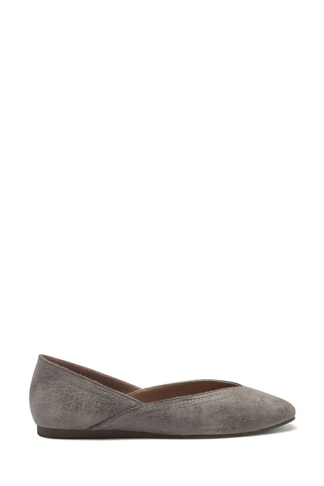 Lucky Brand Shoes Alba Leather Flat Light Grey 8211 Women Lucky Brand Shoes Alba Leather Flat Light Grey 8211 Women