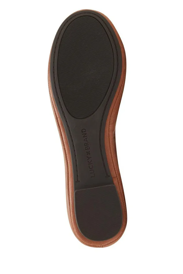 Lucky Brand Shoes Emmie Ballet Leather Flats Bourbon 8211 Women