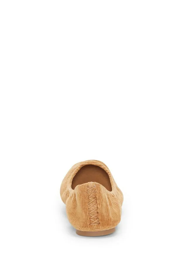 Lucky Brand Shoes Emmie Ballet Leather Flats Medium Brown 8211 Women