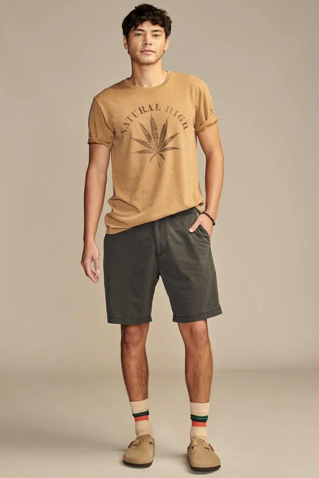 Lucky Brand Shorts 8034 Adventure Hybrid Short Jet Black 8211 Men