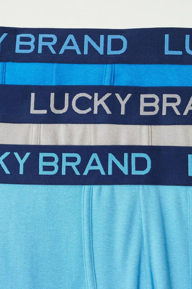 Lucky Brand Underwear and Sleepwear 3 Pack Cotton Viscose Boxer Briefs Multi 8211 Men
