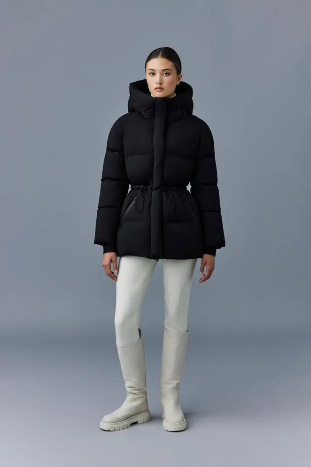 Mackage Downs and Jackets Women FreyaCity Stretch Light Down Jacket Black