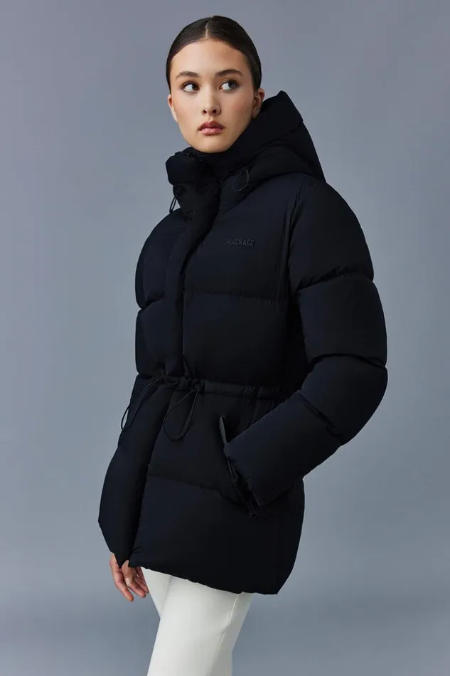 Mackage Downs and Jackets Women FreyaCity Stretch Light Down Jacket Black